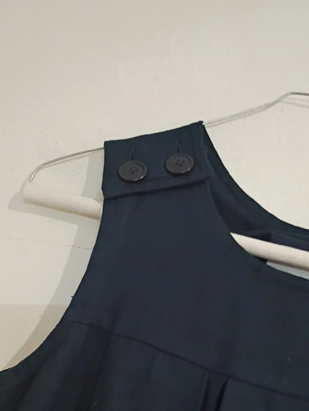 Lands' End Navy Blue Pleated School Dress